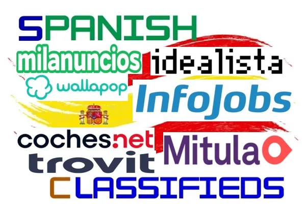 Espanjan johtavien luokiteltujen sivustojen logot